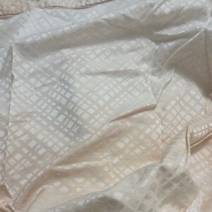 Hotel collection king duvet - reversible.  Light peach/cream color